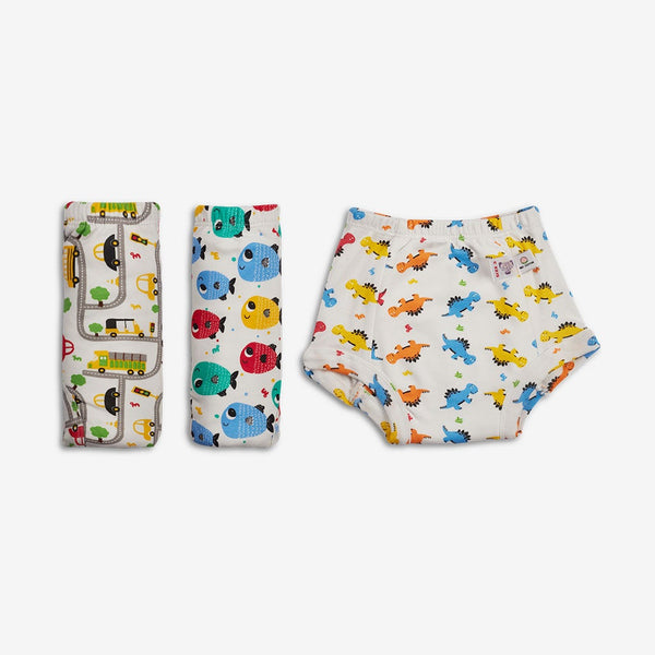 SuperBottoms Choose Size & Print for 3 Pack Padded Underwear
