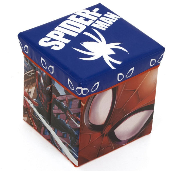 Cot and Candy Spiderman Fabric Storage Bin With Stool