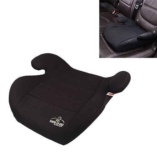 Safe-O-Kid Backless Design Car Booster Seat ECE R44/04 Safety Certified For 6 Months to 12 Years, Covered Padding Baby Booster Seat, Kids Booster Seat, Travel Friendly Car Seatfor Children & Kids - Black
