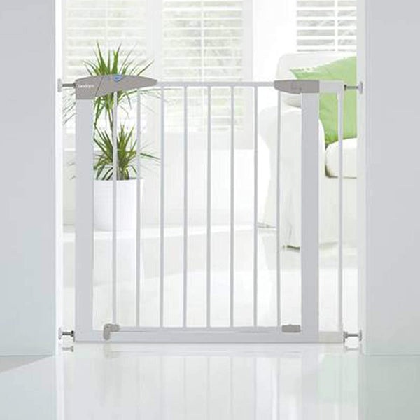 Safe-O-Kid- Pure Metal Baby Safety Gate (75-85 cm), Adjustable, 2 Way Auto Close, Barrier for Stairs, Door and Hallways, Dog/Pet Barrier Fence-Grey(2)