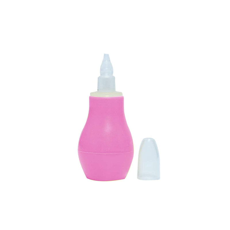 Safe-O-Kid Silicone Baby Nasal Aspirator, Vacuum Sucker, Instant Relief from Blocked Baby Nose Cleaner, Pink, Pack of 1