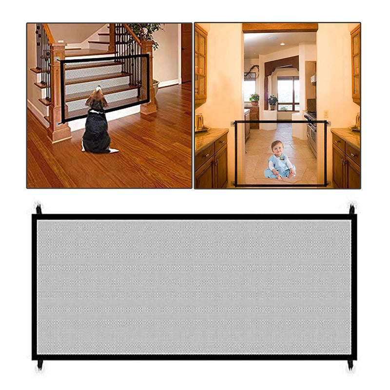 Safe-O-Kid Pet Safety Fence Portable Folding Safety Mesh/Gate for Pets/Baby, Size- 1.8 Meter-Large