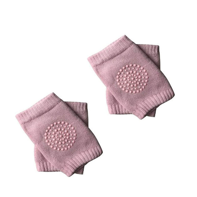 Safe-O-Kid- Pack of 2- Crawling Baby, Toddler, Infant Anti-Slip Elbow and Knee Pads/Guards-Pink