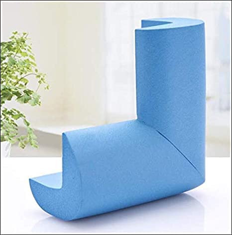 Safe O Kid Corner Guards Cushions L Shaped, Small, Blue, Pack of 4
