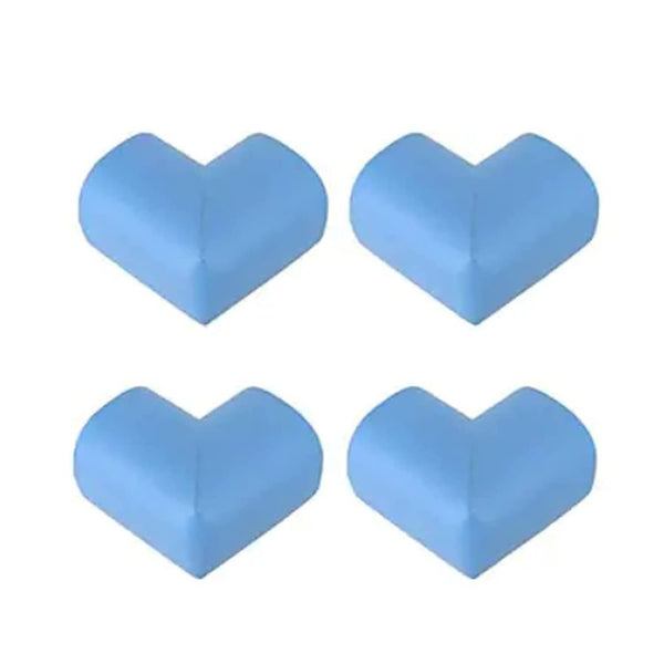 Safe-O-Kid 8 Corner Guards/Cushions/Bumpers/Protector, L-Shaped, Small, for Child Safety & Babyproofing, Blue, Pack of 8