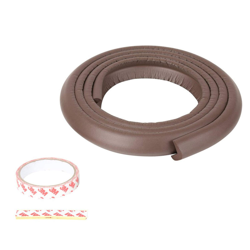 Safe-O-Kid - (Pack of 4)- Unique High Density L-Shaped 2 mtr Long Large Edge Guard Strips-Brown