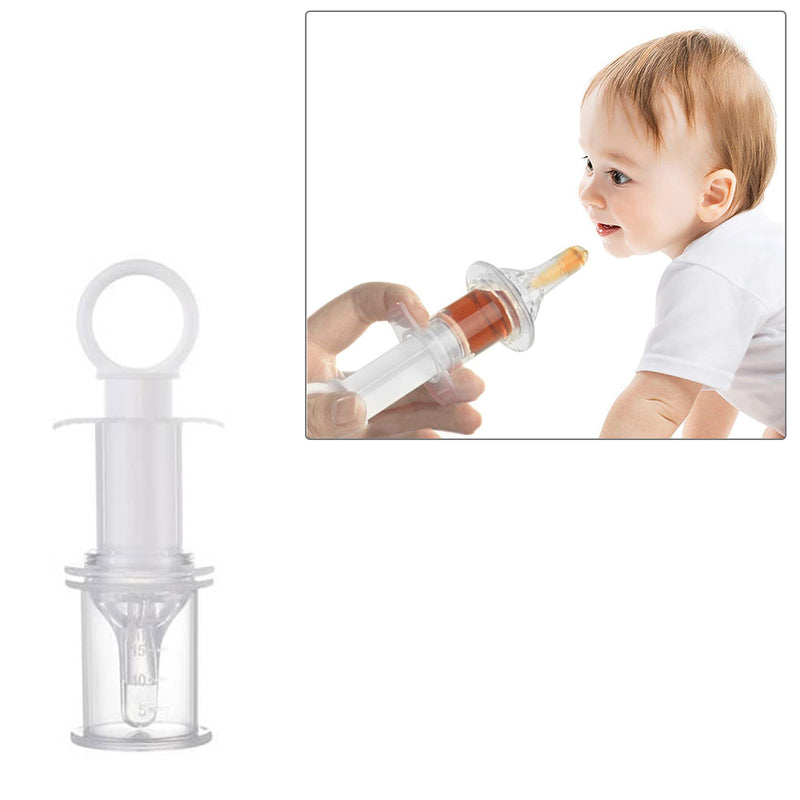Safe-O-Kid- Pack of 1- BPA Free Silicone Liquid Medicine Feeder/Dropper for Baby with Box Transparent