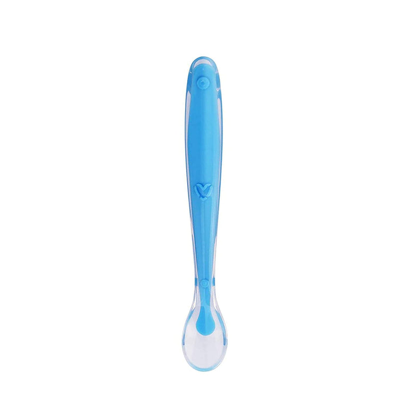 Safe-O-Kid 1 Soft Tip Silicone Spoon, Blue