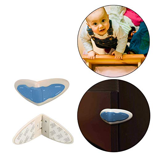 Safe O Kid Durable, Elegant 100% Kid Safe Drawer Lock for Kids, Blue, Pack of 1