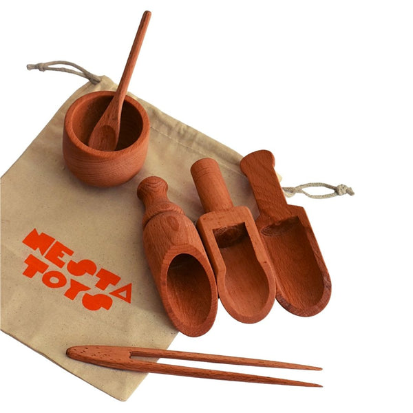 Nesta Toys Sensory Wooden Toy Set (6 Pcs)