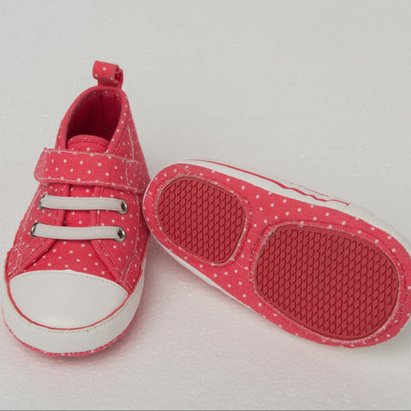Cot and Candy Playette Aria Polka Dot Canvas High Top