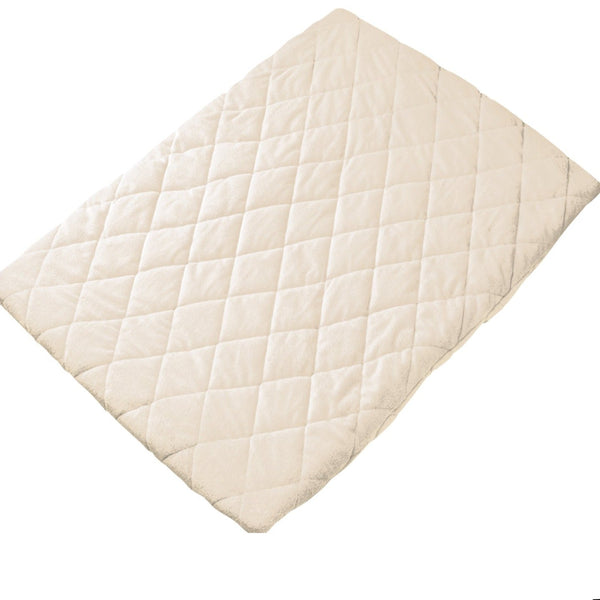 Cot and Candy Playette Quilted Travel Cot Fitted And Padded Sheet - Cream