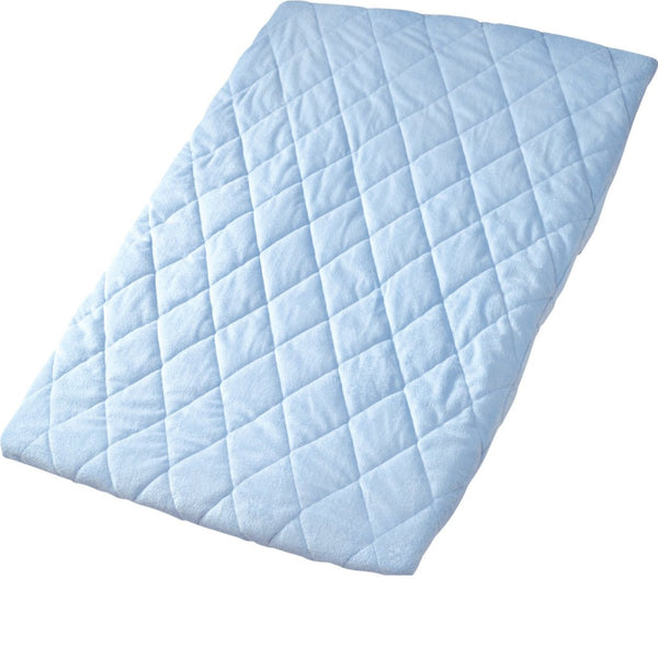 Cot and Candy Playette Blue Quilted Travel Cot Fitted & Padded Sheet