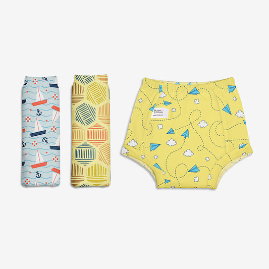 SuperBottoms Choose Print and Size for Second Padded Underwear - Pack of 3