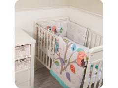 Cot and Candy Tiny Tots Joy 3 Pcs Crib Bedding Set - Owl