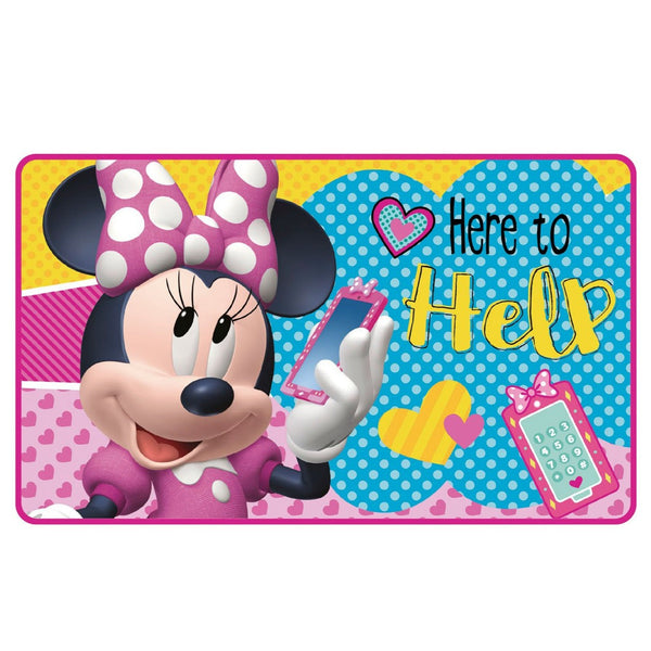 Cot and Candy Minnie Mouse Super Soft Room Carpet - 45 x 75 cms