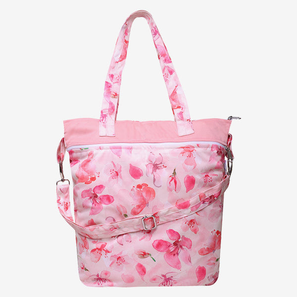 SuperBottoms Cherry Blossom - Waterproof Diaper Tote