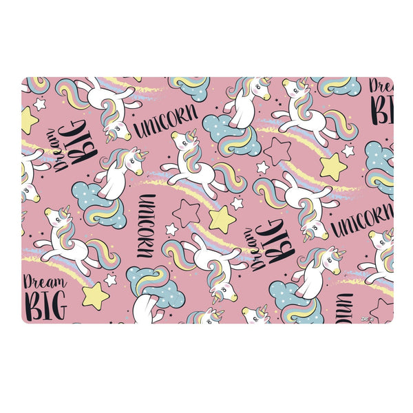 Cot and Candy Unicorn Pink Table Mat Set of 4 by Zaska