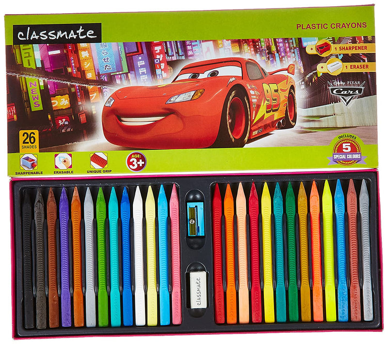 Classmate Plastic 110mm Crayons, 26 Shades