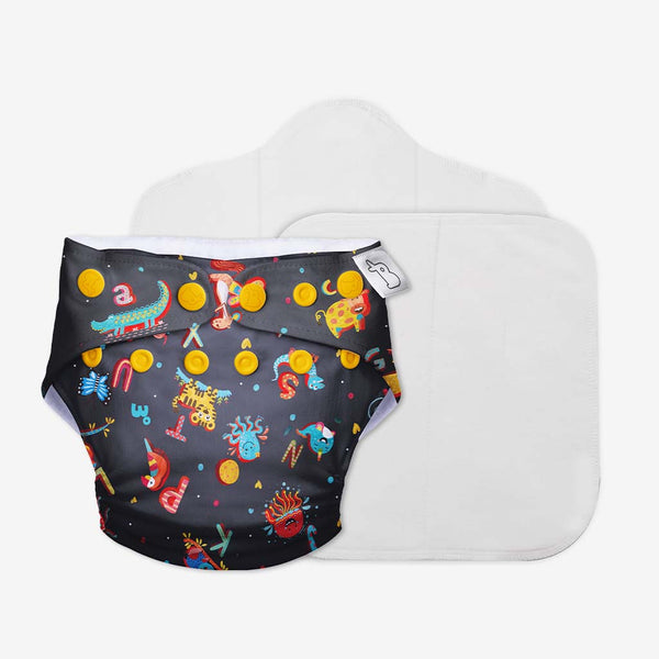 SuperBottoms A for Animal Freesize UNO Cloth Diaper