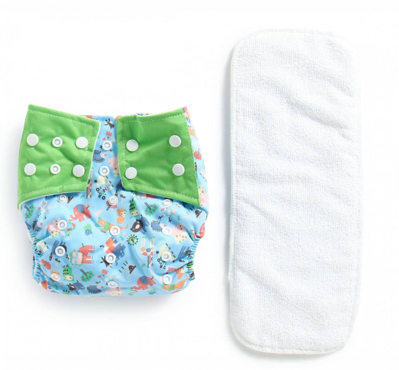 Polkatots Reusable & Size Adjustable Cloth Diaper