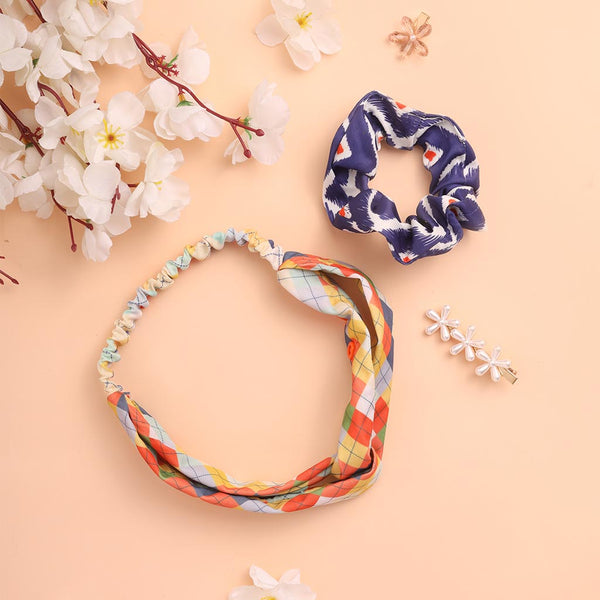 SuperBottoms Recrafted Hairband and Scrunchie Combo (Assorted)
