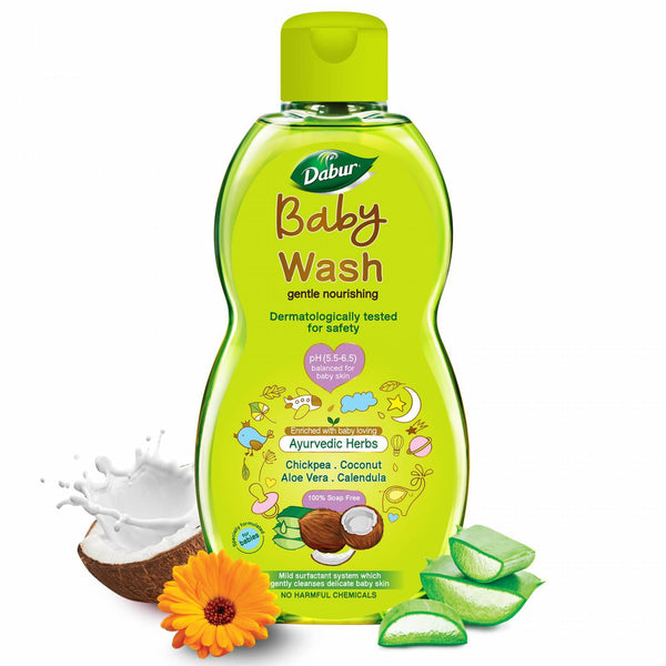 Dabur Baby Wash  With No Harmful Chemicals & Tear Franceee Formula - The Kids Circle
