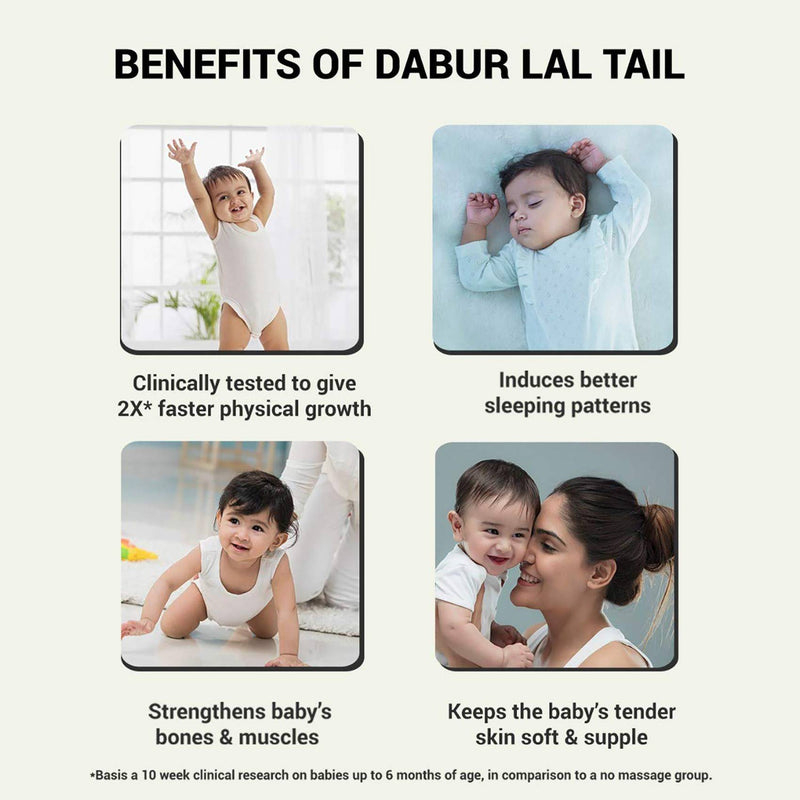 Dabur Lal Tail Ayurvedic Massage Oil - The Kids Circle
