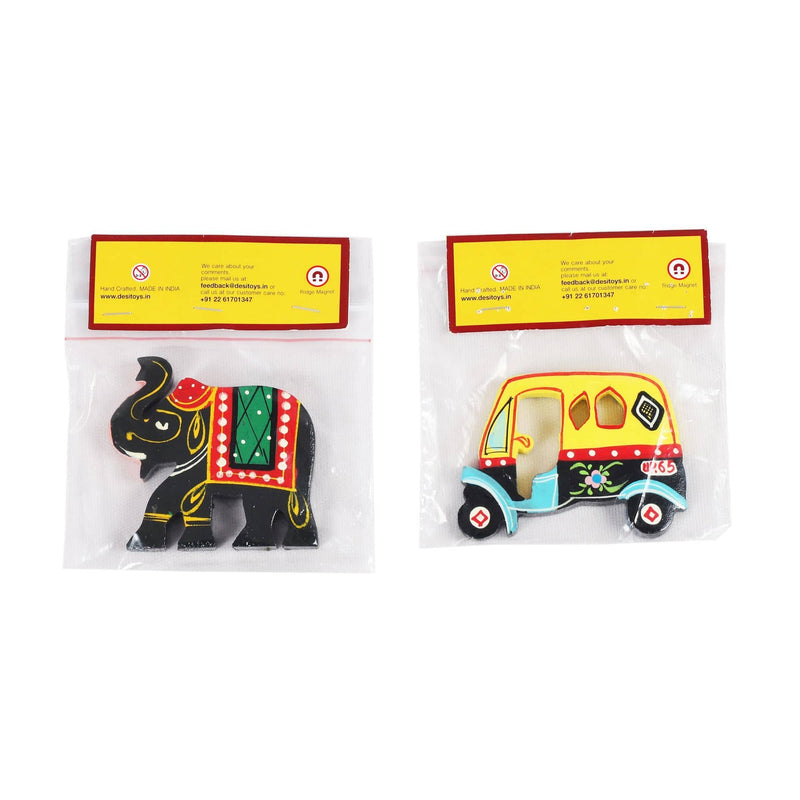 Desi Toys Fridge Magnets handpainted, Fridge Chumbak Pack of 2 - The Kids Circle