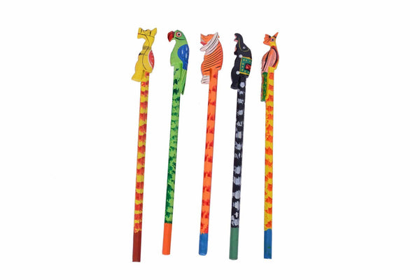 Desi Toys Handpainted pencils set of 5/Rangeen Kalam - The Kids Circle
