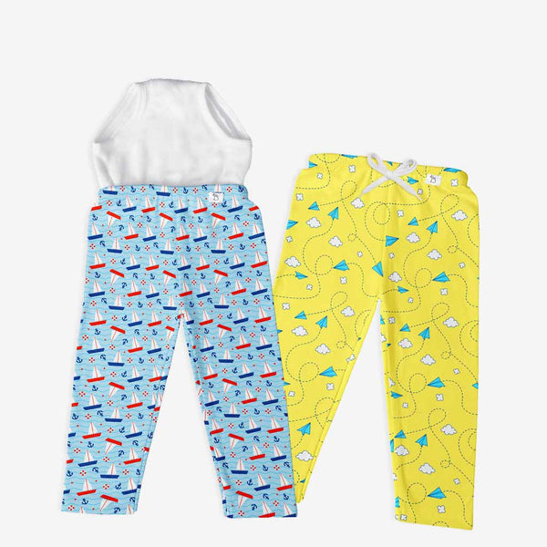 SuperBottoms 2 Pack Diaper Pants with drawstring