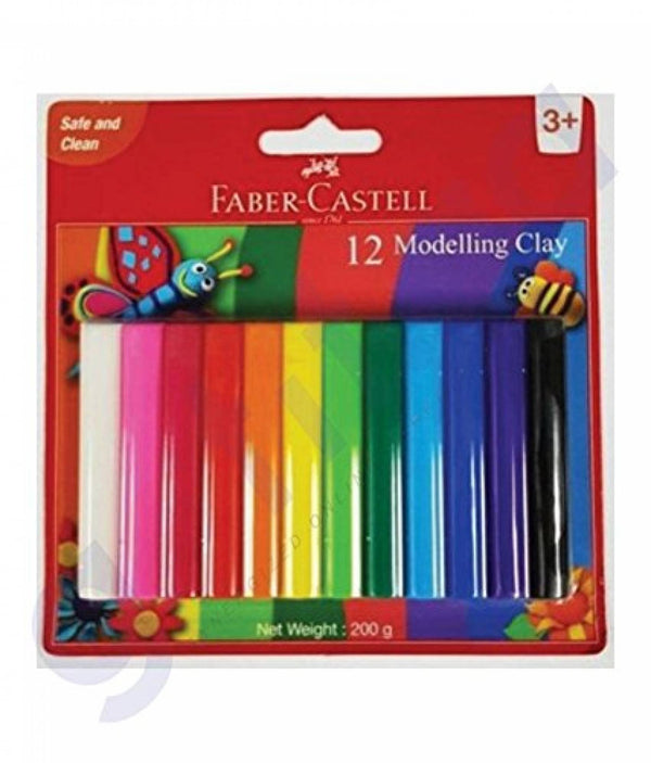 Faber-Castell 120894 12 Mod Clay 150 G With Toys Blister - The Kids Circle
