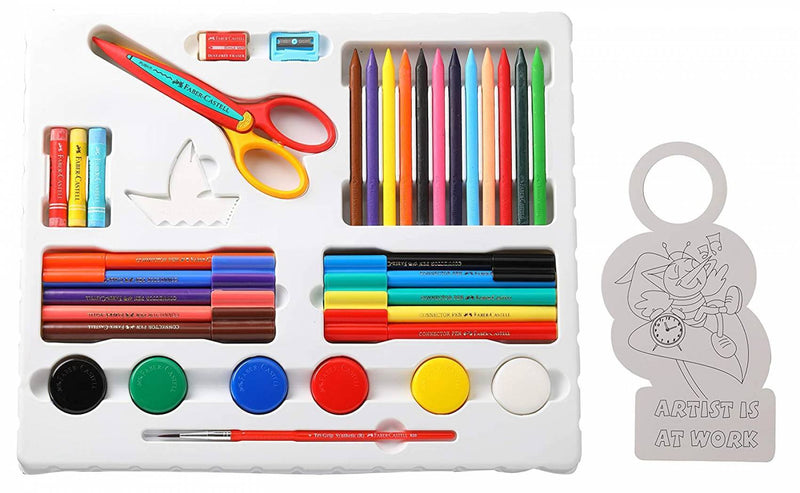 Faber-Castell 1410619 Art Cart Kit With Franceee Paint Brush - The Kids Circle