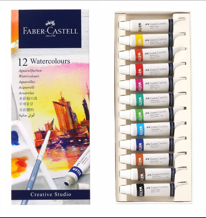 Faber-Castell 169512 Creative Studio Watercolours 5Ml Set Of 12 - The Kids Circle