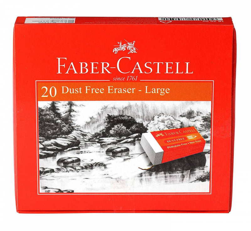 Faber-Castell 187050 DustFranceee Eraser Jumbo Box Of 20 - The Kids Circle