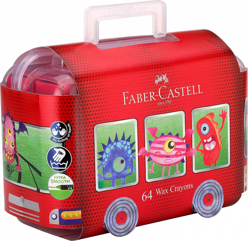 Faber-Castell Crayon Bus 64 Assorted Shades - The Kids Circle