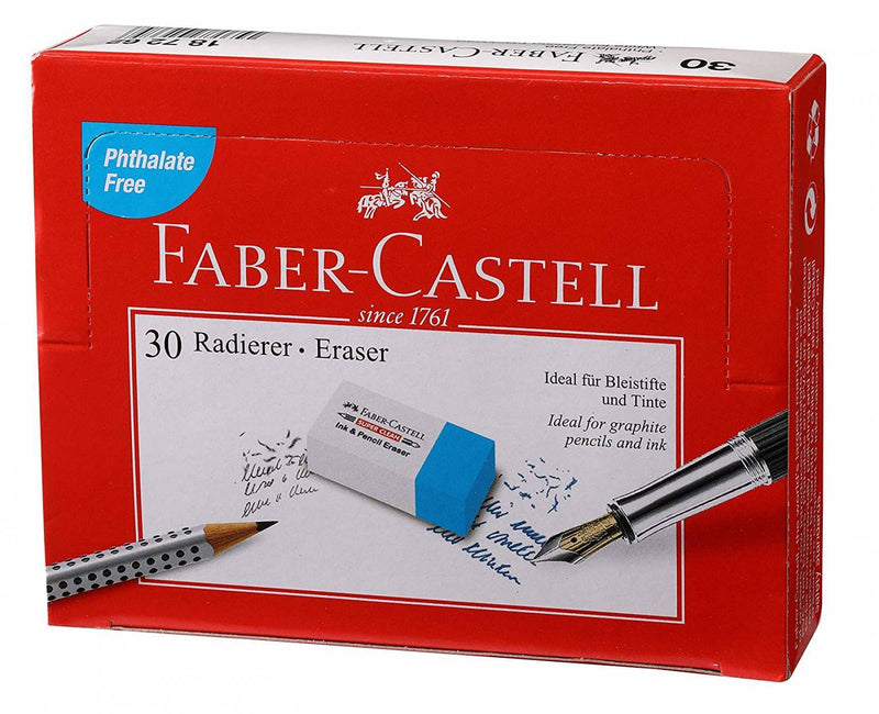 Faber-Castell Erasers - 708230 Ink Pencil Box Of 30 - The Kids Circle