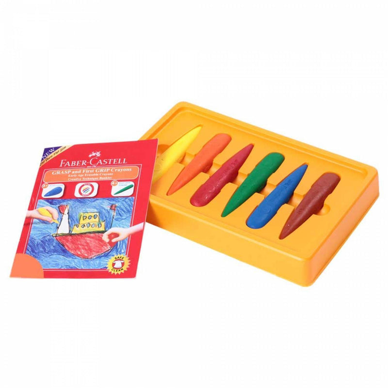 Faber-Castell First Grip Crayons - 6 Shades -Pck 6 - The Kids Circle