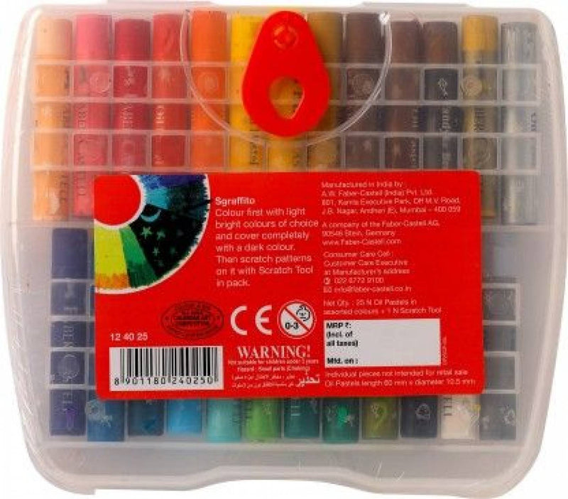 Faber-Castell Oil Pastel 10.5Mm Pack Of 25 Snug Pack School - The Kids Circle