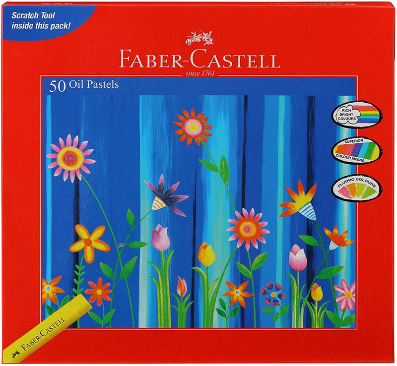 Faber-Castell Oil Pastels Normal 10.5Mm Pack Of 50 - The Kids Circle