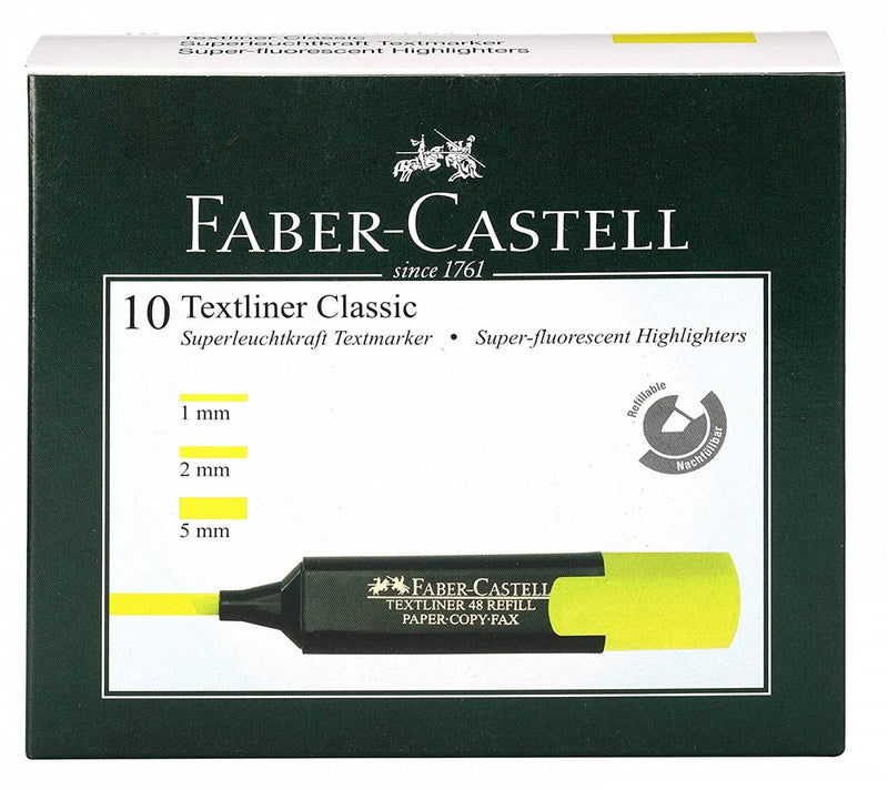 Faber-Castell Text Liner Pen Pack Of 10 - The Kids Circle