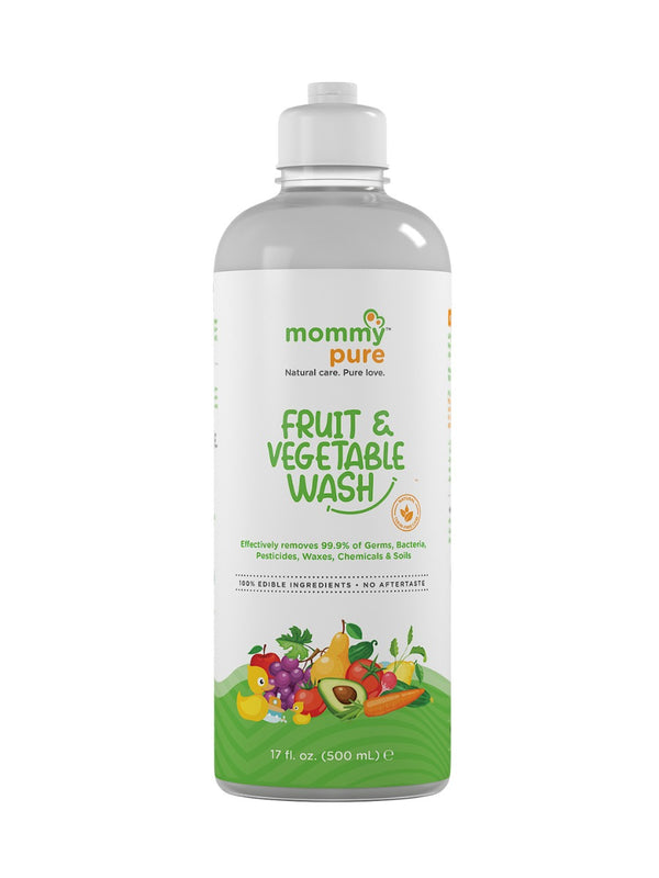 MommyPure Fruit & Vegetable Wash liquid Cleanser-500ml | 100% Natural & Edible Ingredients | - The Kids Circle