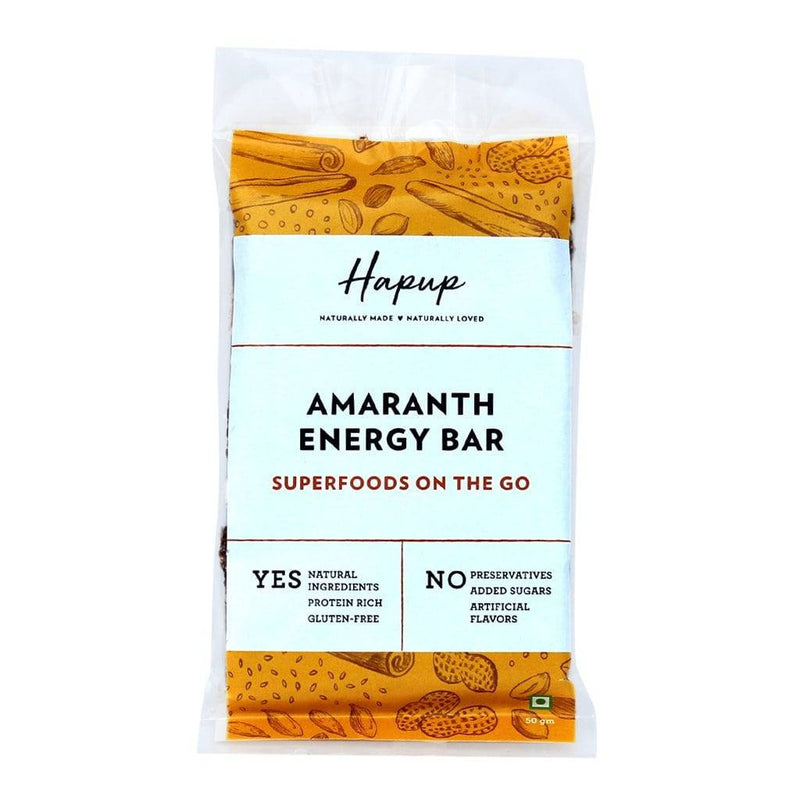 Hapup Amaranth Energy Bar - Combo Pack of 8 with No Preservatives, Added Sugars - The Kids Circle
