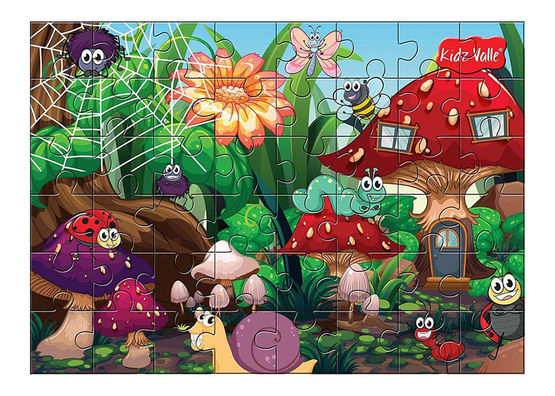 Kidz Valle Bugworld 48 Pieces Tiling Puzzles (Jigsaw Puzzles, Puzzles For Kids, Floor Puzzles), Puzzles For Kids Age 4 Years And Above. - The Kids Circle