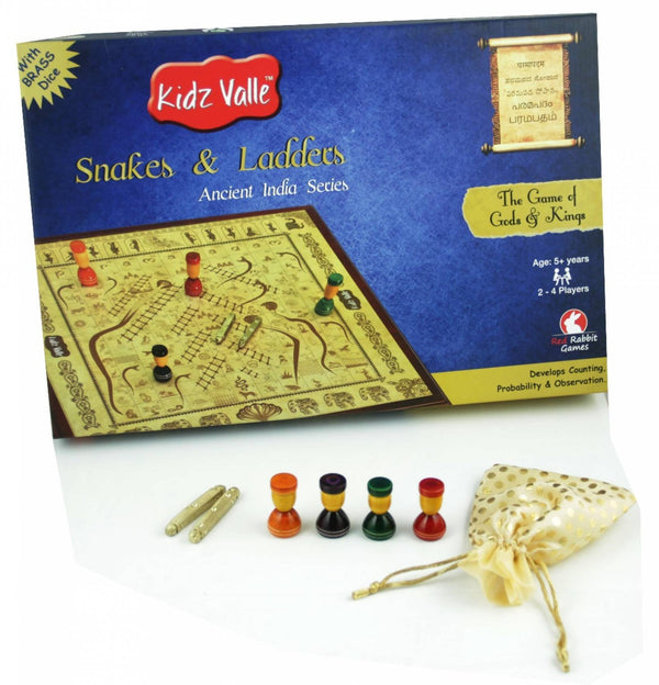 Kidz Valle Paramapadam, Paramapada Sopanam, Snakes & Ladders, Haavu Eni Aata , Moksha Pata, Indian Traditional Board Game - The Kids Circle