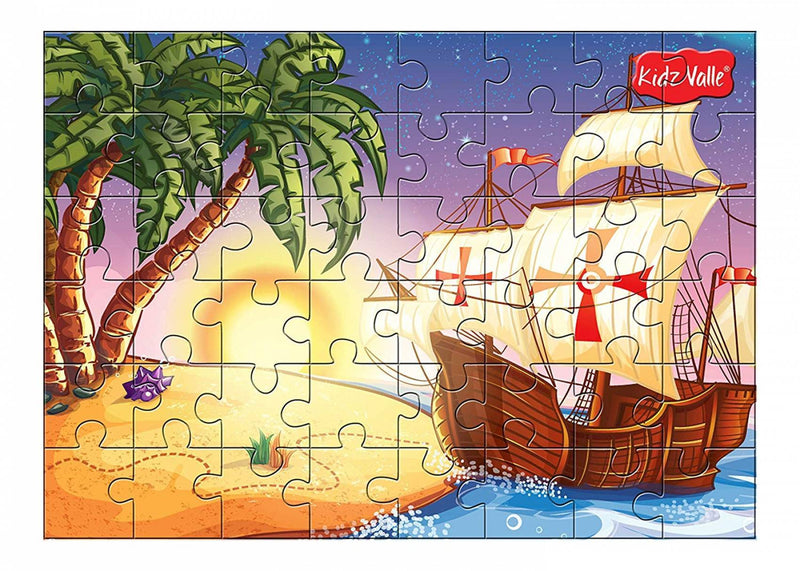 Kidz Valle Pirate Ship 48 Pieces Tiling Puzzles (Jigsaw Puzzles, Puzzles For Kids, Floor Puzzles), Puzzles For Kids Age 4 Years And Above - The Kids Circle