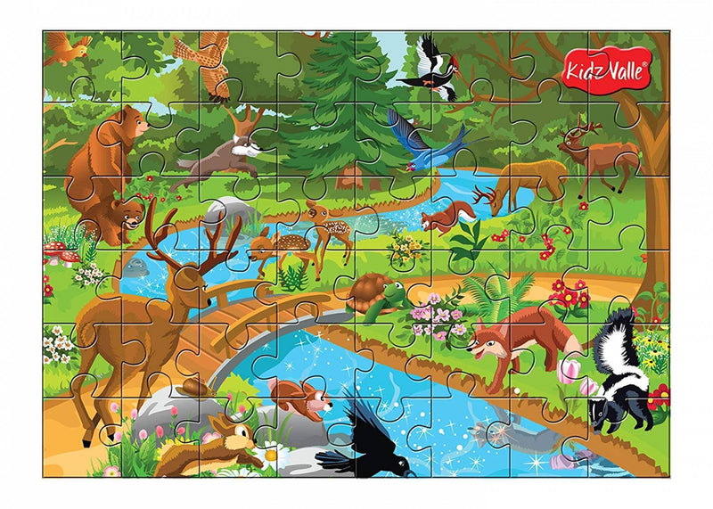 Kidz Valle Wild Zone 48 Pieces Tiling Puzzles (Jigsaw Puzzles, Puzzles For Kids, Floor Puzzles), Puzzles For Kids Age 4 Years And Above - The Kids Circle