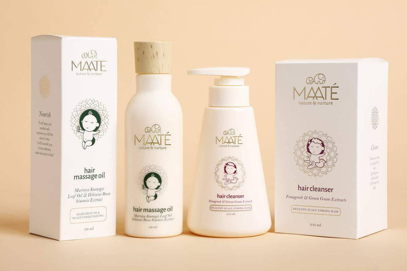 Maate Baby Hair Care Combo Of Hair Massage Oil-150 Ml & Shampoo-250 Ml - The Kids Circle