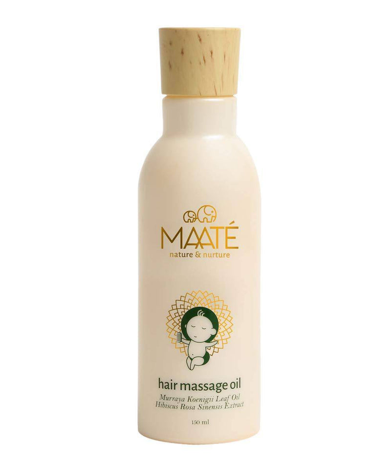 MaateNourish Massage Gift Box Of Body Massage Oil (150Ml),Hair Massage Oil (150Ml) & Oil Warmer Bowl - The Kids Circle