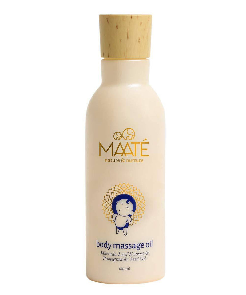 MaateNourish Massage Gift Box Of Body Massage Oil (150Ml),Hair Massage Oil (150Ml) & Oil Warmer Bowl - The Kids Circle